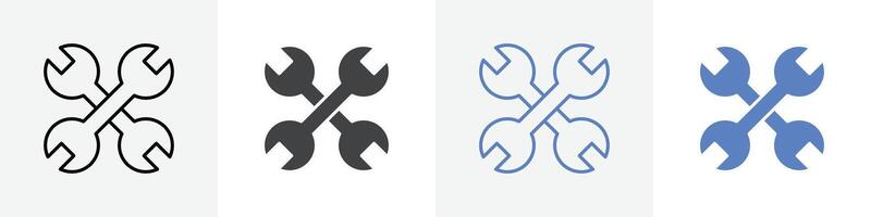 setting icon set use for web ui or app vector