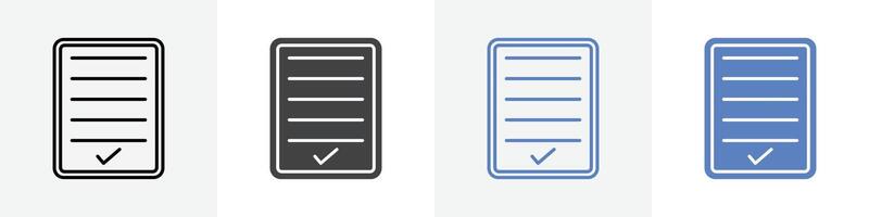 sheet icon set use for web ui or app vector