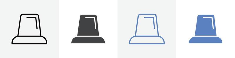 siren icon set use for web ui or app vector