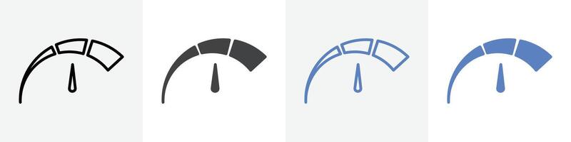speed icon set use for web ui or app vector