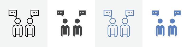 talk icon set use for web ui or app vector