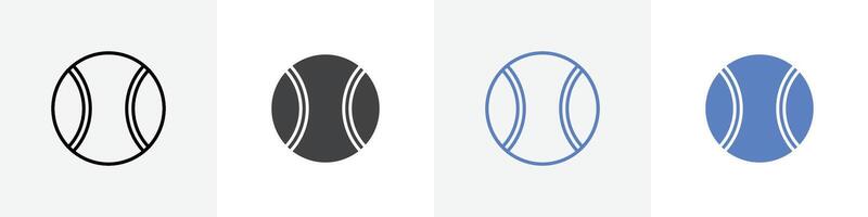 tennis ball icon set use for web ui or app vector
