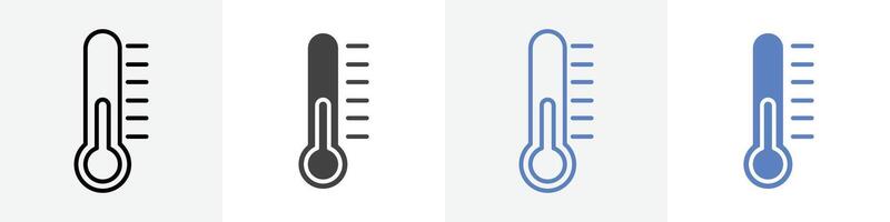 temprature icon set use for web ui or app vector