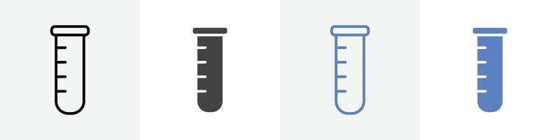 test tube icon set use for web ui or app vector