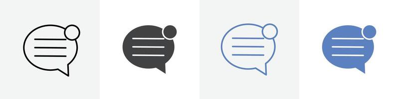 text notification icon set use for web ui or app vector