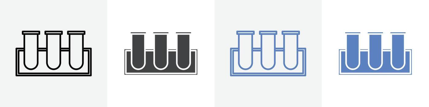 test tubes icon set use for web ui or app vector