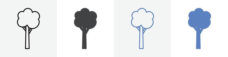 tree icon set use for web ui or app vector