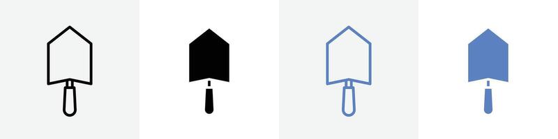 trowel icon set use for web ui or app vector