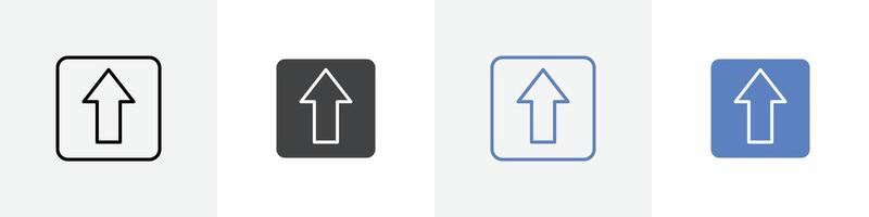 upload button icon set use for web ui or app vector