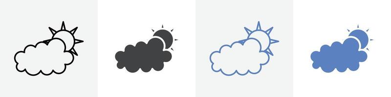 weather icon set use for web ui or app vector