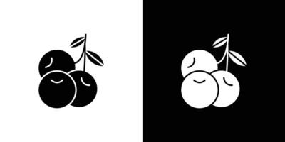 Cranberry icon Outline sign symbol set vector