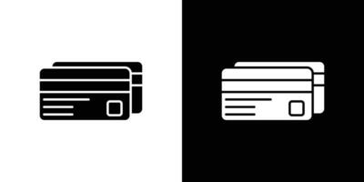 Credit card icon Outline sign symbol set vector