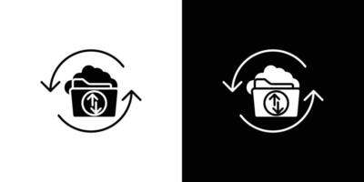 Data Recovery icon Outline sign symbol set vector