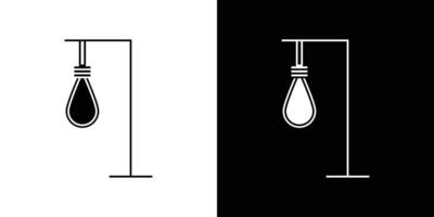 gallows icon Outline sign symbol set vector