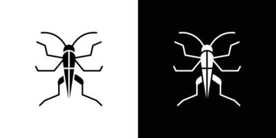 Grasshopper icon Outline sign symbol set vector