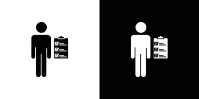 Personal Assessment icon Outline sign symbol set vector