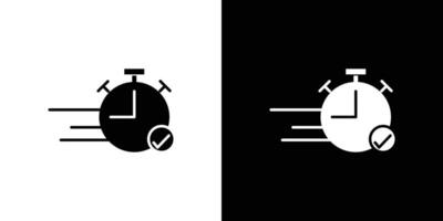 Quick approval icon Outline sign symbol set vector
