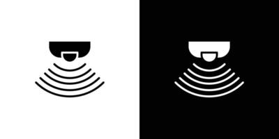 Sensor icon Outline sign symbol set vector