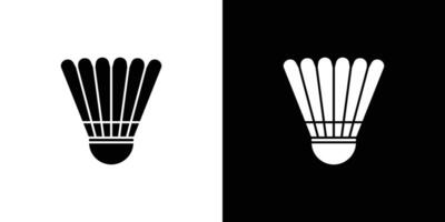 Shuttlecock icon Outline sign symbol set vector