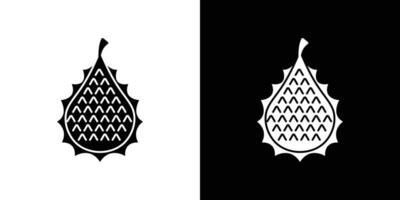 Soursop icon Outline sign symbol set vector
