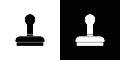 stamp icon Outline sign symbol set vector