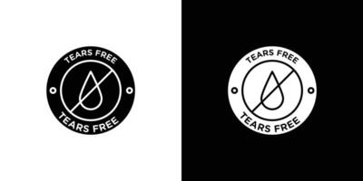 Tears free icon Outline sign symbol set vector