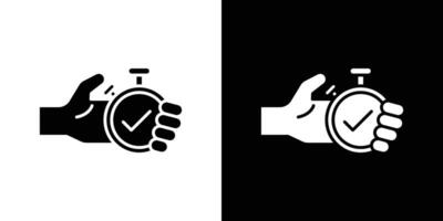 testing time icon Outline sign symbol set vector