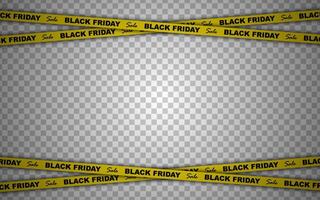 Black Friday background. Crossed ribbons and stripes with text on the background. Black Friday promotion banner with space for text. vector