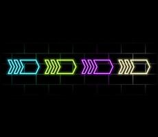 AI chip and two recycle digital arrows. Abstract digital AI processor in low poly wireframe with neon blue lights effects. Technology background. Artificial Intelligence concept. illustration. vector