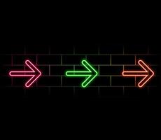 Modern high-tech background for presentations and websites. Abstract background with glowing dynamic lines. Futuristic red-blue stripes with arrows. vector