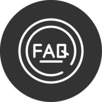 FAQ Line Multi Circle vector