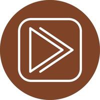 Forward Line Multi Circle vector