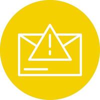 Warning Triangle Line Multi Circle vector