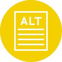 Alt text Line Multi Circle vector