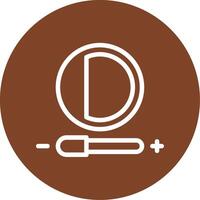 Contrast adjustment Line Multi Circle vector