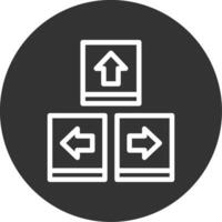 Keyboard navigation Line Multi Circle vector