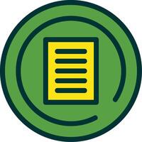 Terms of Service Filled Two Color vector