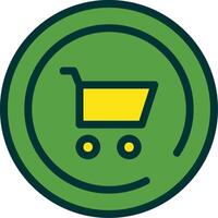 Cart Filled Two Color vector
