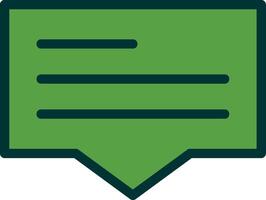 Comment Filled Two Color vector