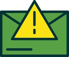 Warning Triangle Filled Two Color vector