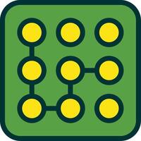 Pattern Filled Two Color vector