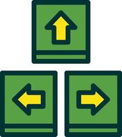Keyboard navigation Filled Two Color vector