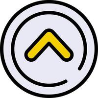 Back to Top Filled Curve vector
