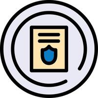 Privacy Policy Filled Curve vector