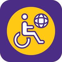 Accessibility Filled Curve vector