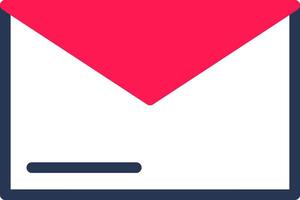 Envelope Line Half Filled vector