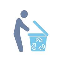 waste sorting concept line icon. Simple element illustration. waste sorting concept outline symbol design. vector