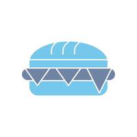 sandwich concept line icon. Simple element illustration. sandwich concept outline symbol design. vector