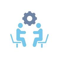 collaboration concept line icon. Simple element illustration. collaboration concept outline symbol design. vector
