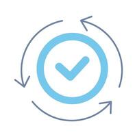 complete concept line icon. Simple element illustration. complete concept outline symbol design. vector